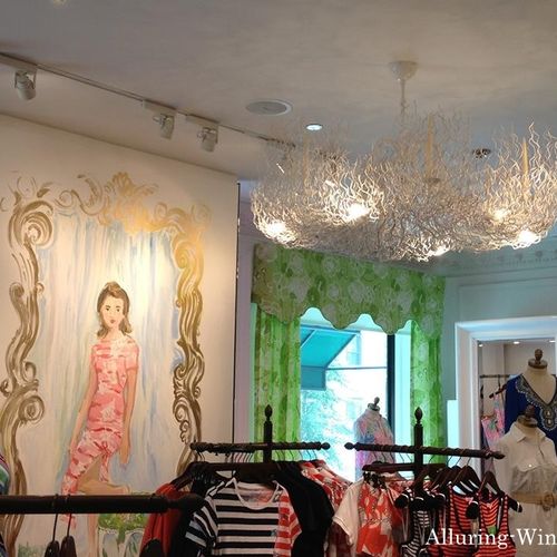 Valances for Lilly Pulitzer store - Madison ave, N
