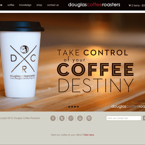 Douglas Coffee Roasters Website Design