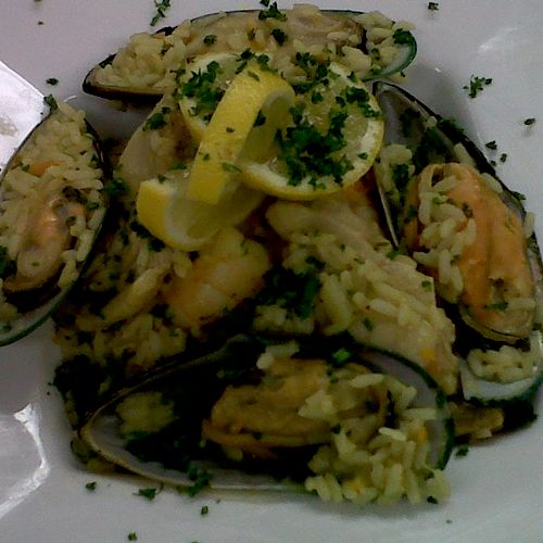 curried seafood paella