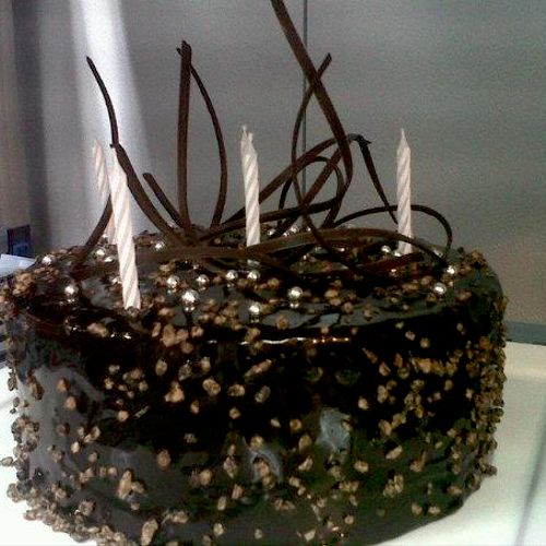 Double Chocolate raspberry cake