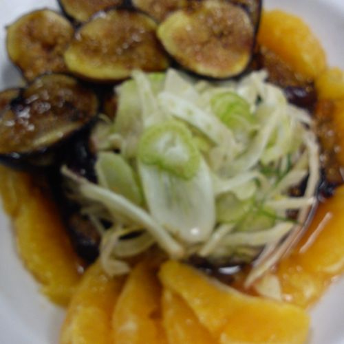 Fig, Fennel and mandarin salad