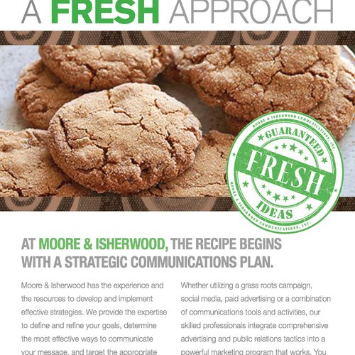 "A Fresh Approach" 

Promotional Material
Moore & 
