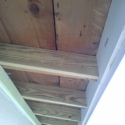 Repaired soffit