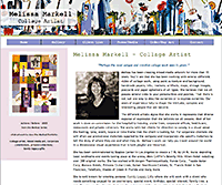 Melissa Markell, Collage artist, website redesign