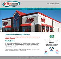 Corey Robbins Painting Co. website redesign