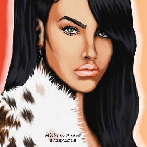 Singer Aaliyah, another example of portraits and d