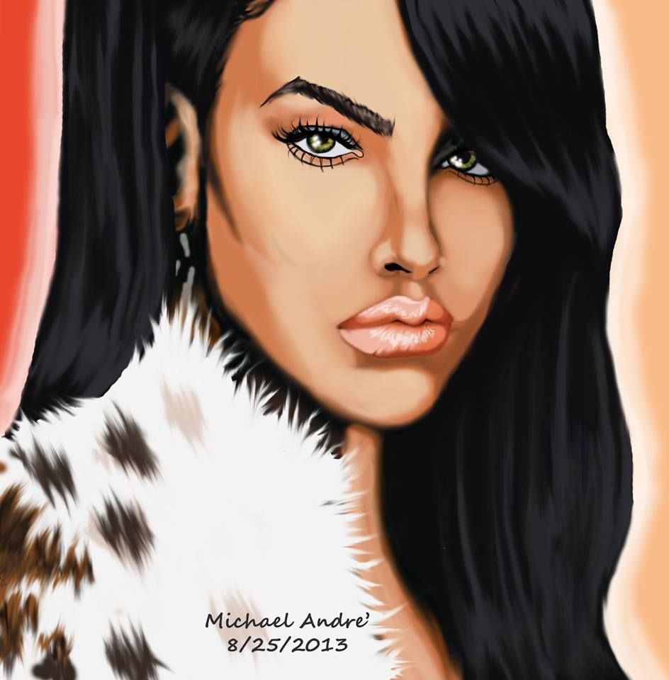 Singer Aaliyah, another example of portraits and d