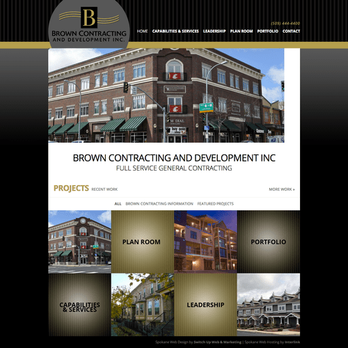 Brown Contracting, web design and programming