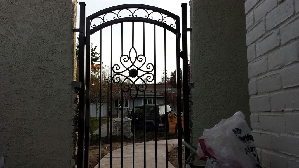Custom Fabricated Iron Walk Gate