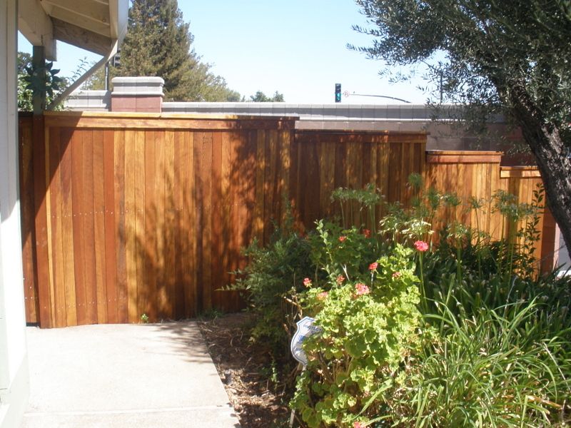 Wood Fence with Cap and Trim