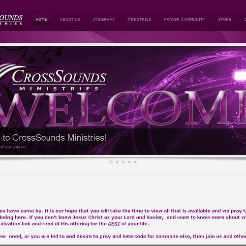 www.crosssounds.org Is a website I created about a