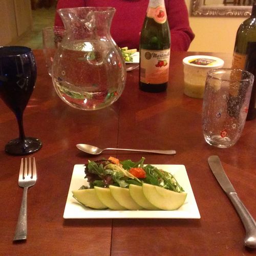 Chef Salad with Green Apple Cider Honey Vinaigrett