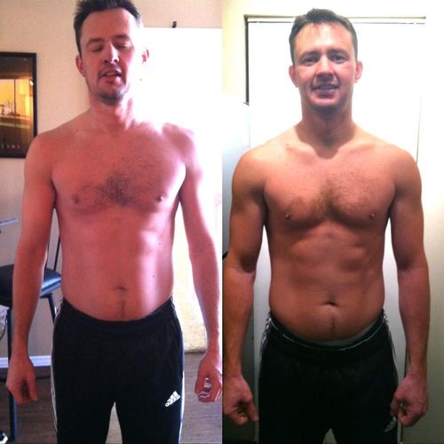 My client Jeff after just 2 weeks!