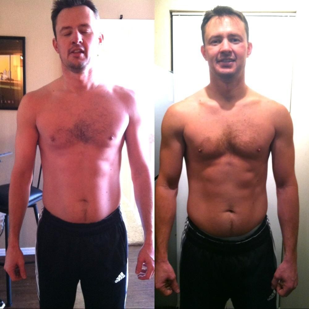My client Jeff after just 2 weeks!