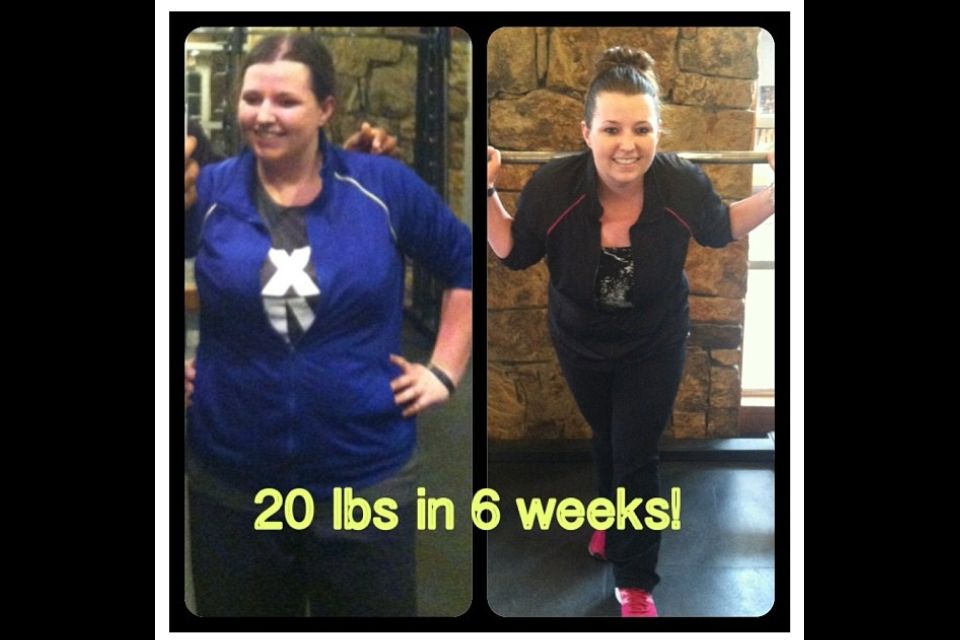 My client Stacie in just 6 weeks 20 pounds!!