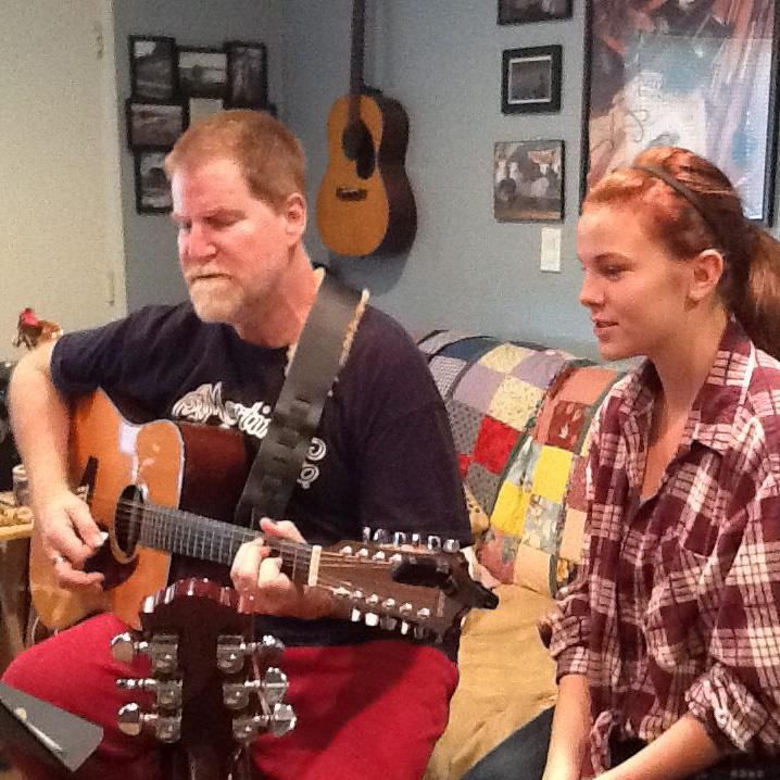 practicing for Christmas with student Mia