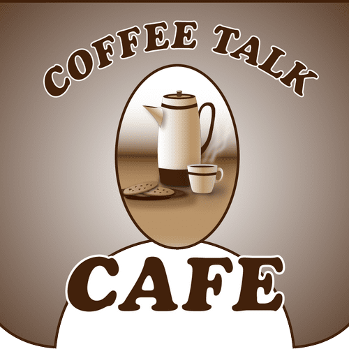 Coffee Talk Cafe (logo and hanging sign)
