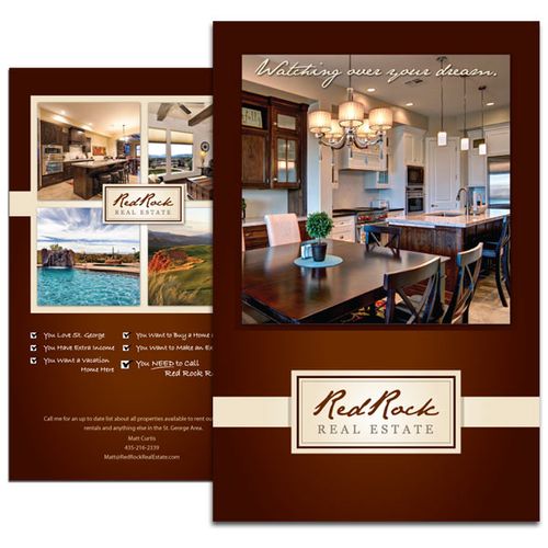 Postcards. This design was for a realty company pr