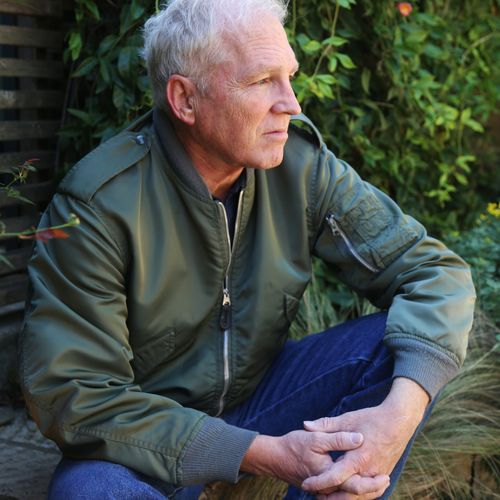 Author Jeff Hartman. Dust jacket photo for new boo