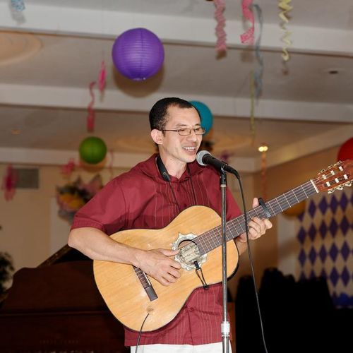 One of our guitar teachers at a our school perform