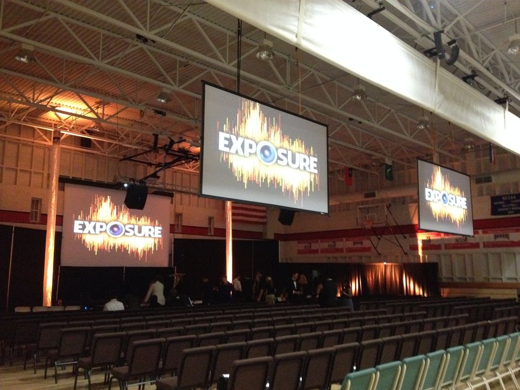 Event lighting, projection, sound