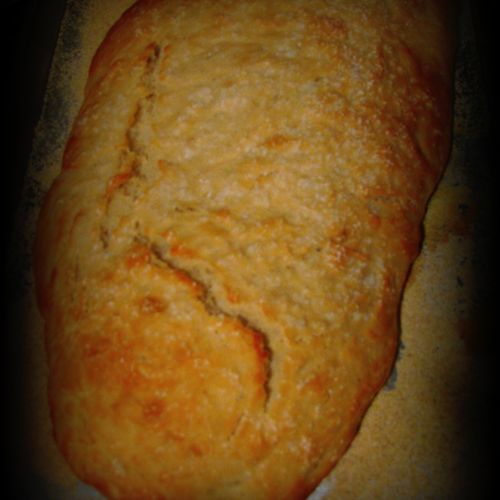This is my famous homemade crusty artisan bread.