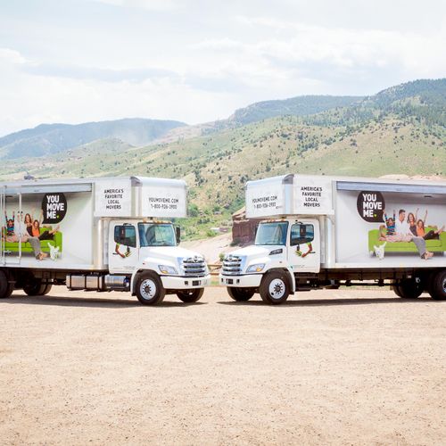 Two of our brand new 26' Trucks at Red Rocks