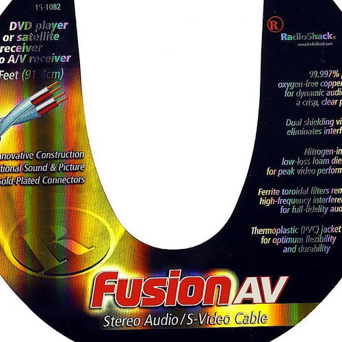 The packaging for these high-end AV cables was a L