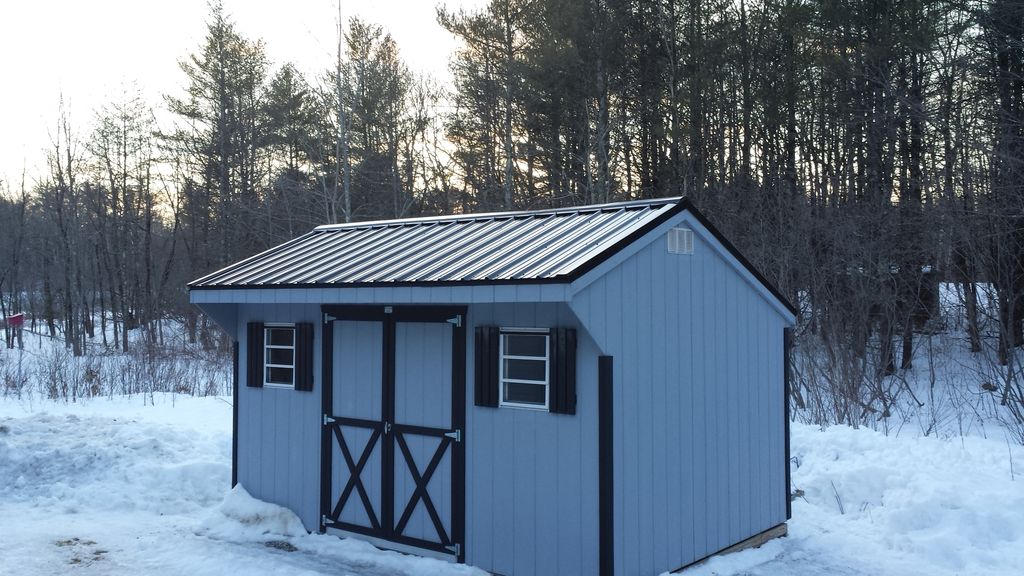Beautiful garden shed. With a corrugated metal roo