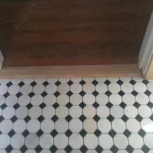Bathroom tile project