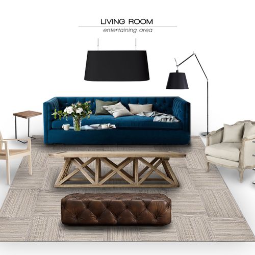 Furniture Selections for Entertaining Space in Liv