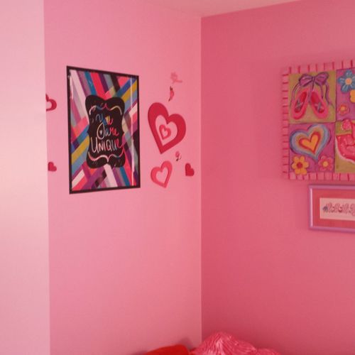 I just finished a girls room