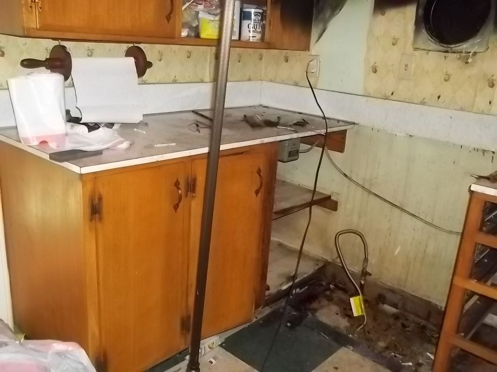 BEFORE, kitchen fire