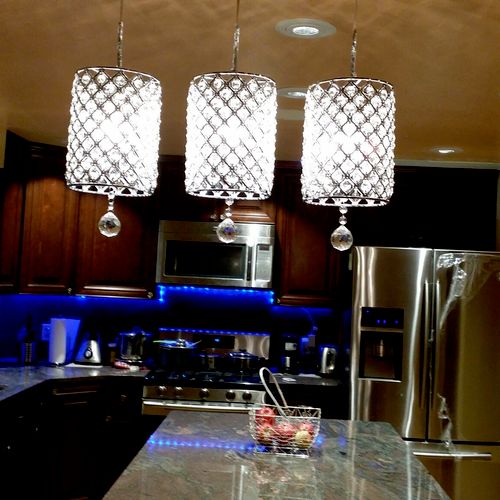 Kitchen Lighting Project/Blue
