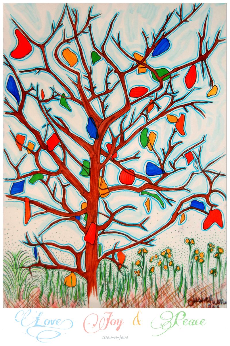 "Glass Tree" Ink and Pencil