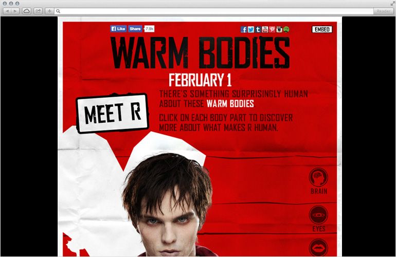 To promote their upcoming zombie romance film, Lio