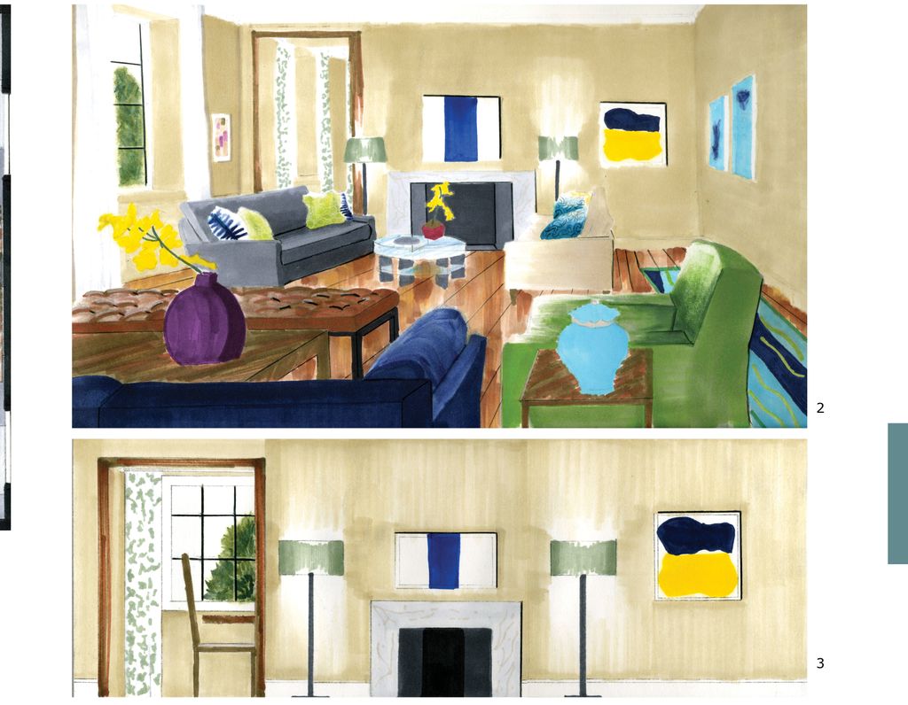 Residential perspective and elevation: rendering