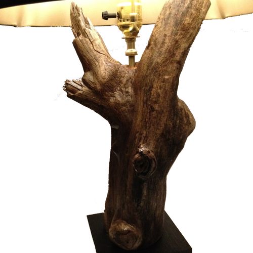 Driftwood Lamps: made from Hudson River driftwood