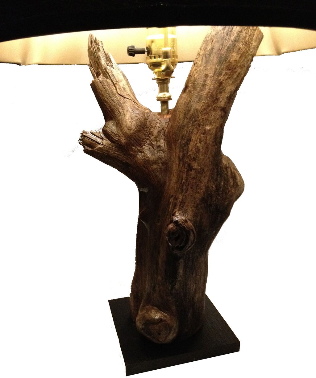 Driftwood Lamps: made from Hudson River driftwood