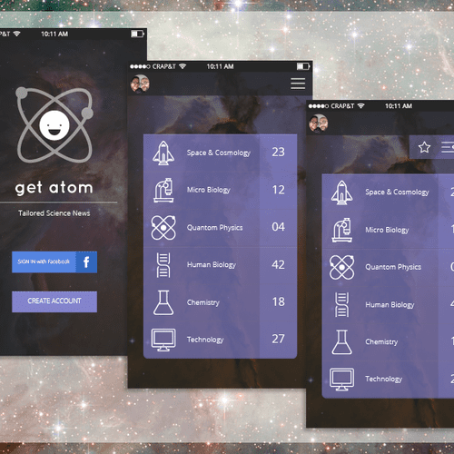 Get Atom - Simple UI - Icon Design and Mobile app