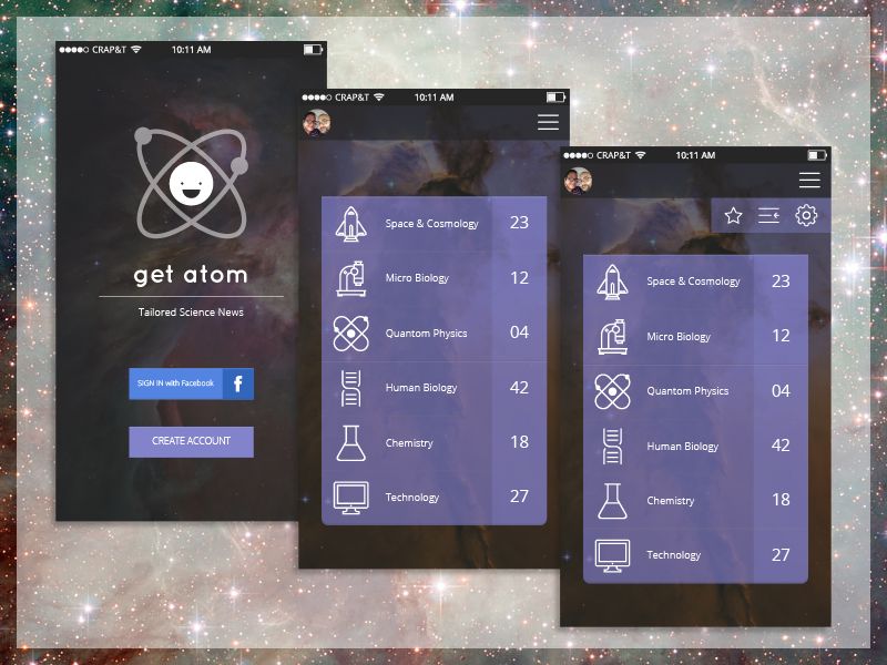 Get Atom - Simple UI - Icon Design and Mobile app