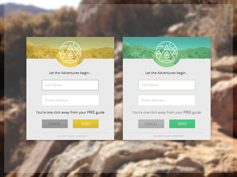 Simple UI Widget with Logo