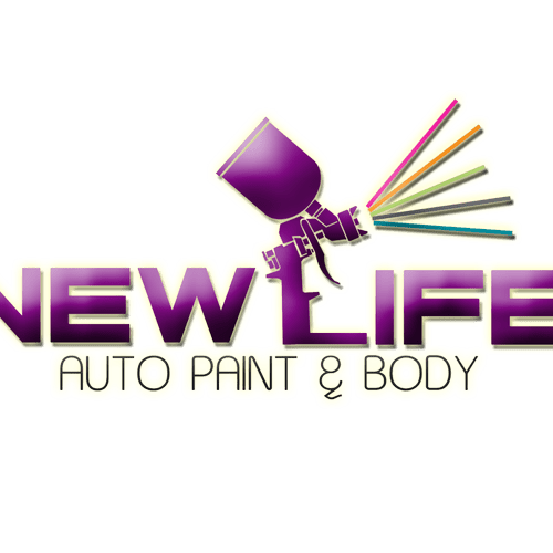 Logo Design For New Life Auto Paint &  Body