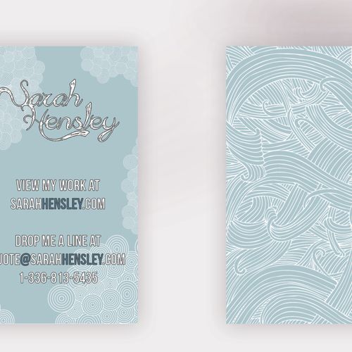 Sarah Hensley Art business cards