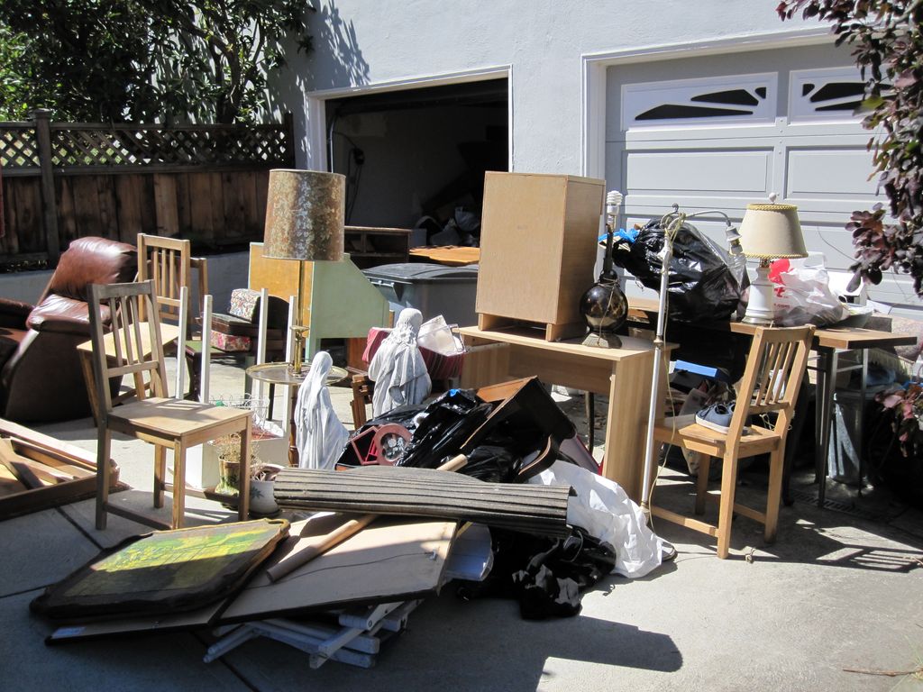Before - after the garage sale