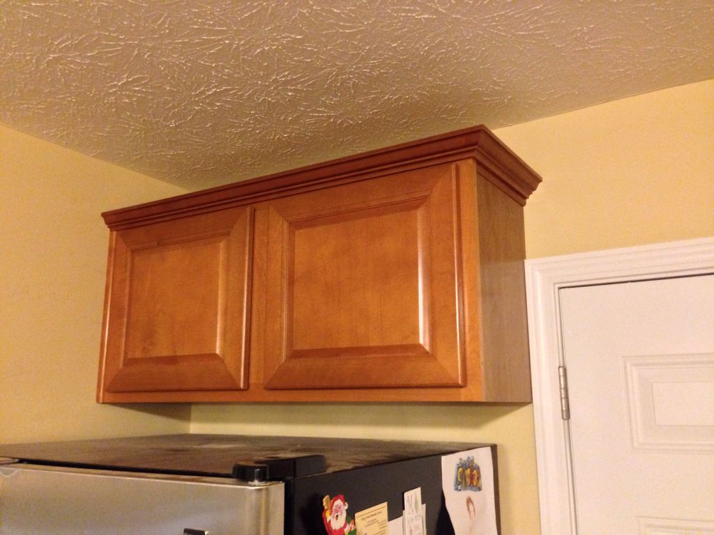 New cabinet and crown moulding