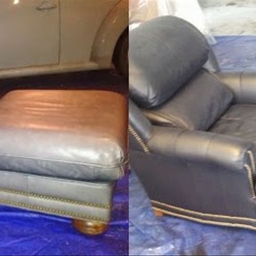 extreme fading/color restoration and leather furni