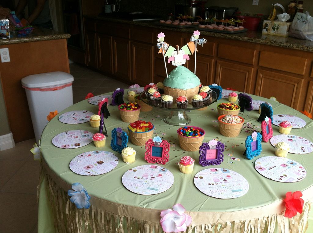Children's Party Cupcake Table Decor