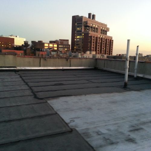 Flat Roof repair work.