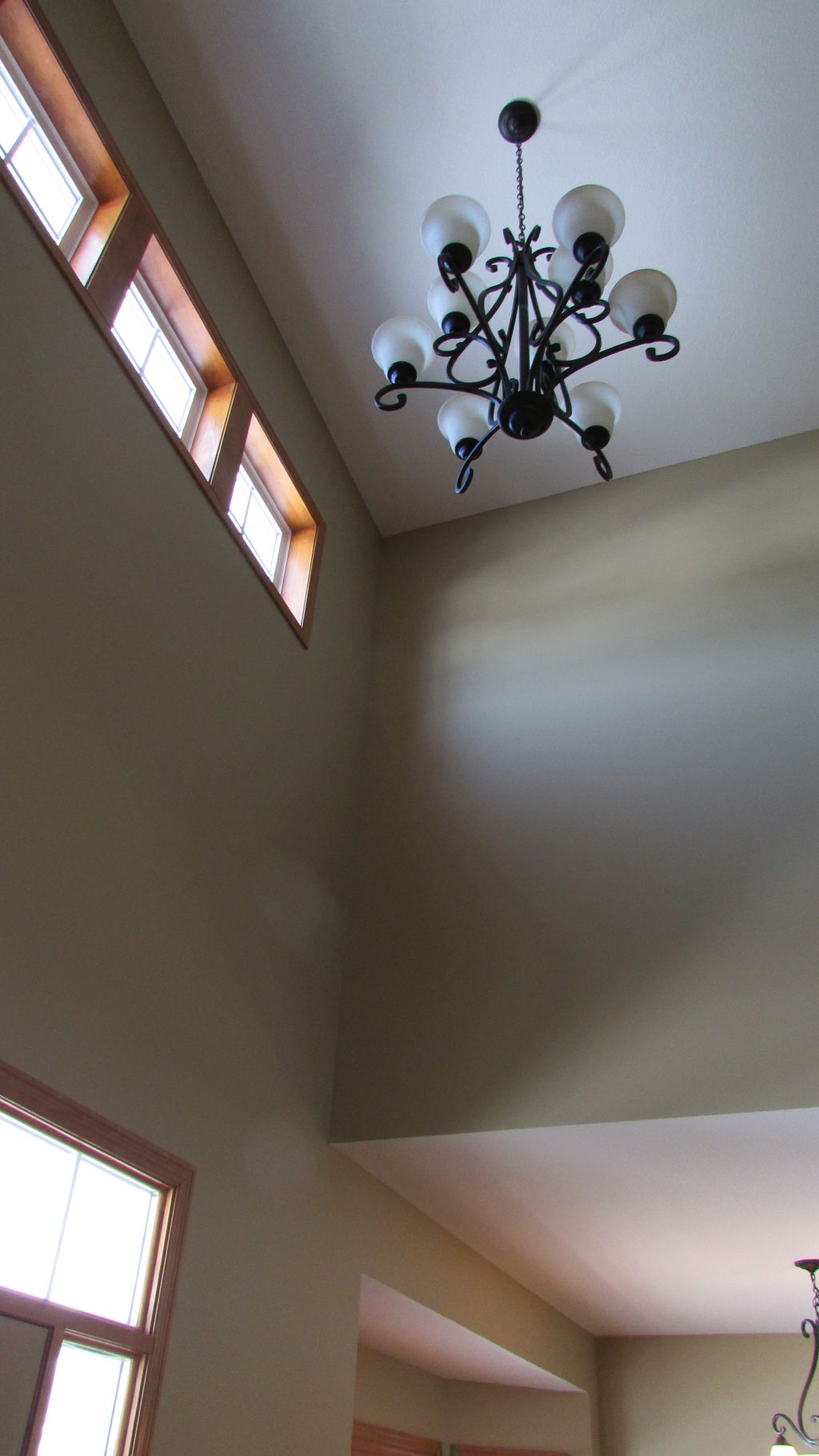 I specialize in tall foyers